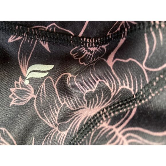 FABLETICS Black and Pink Define Powerhold Mid-rise Capri Valencia Leggings Size - Picture 4 of 6